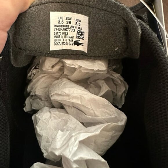 New Lacoste Powercourt Leather sneakers - Picture 4 of 8